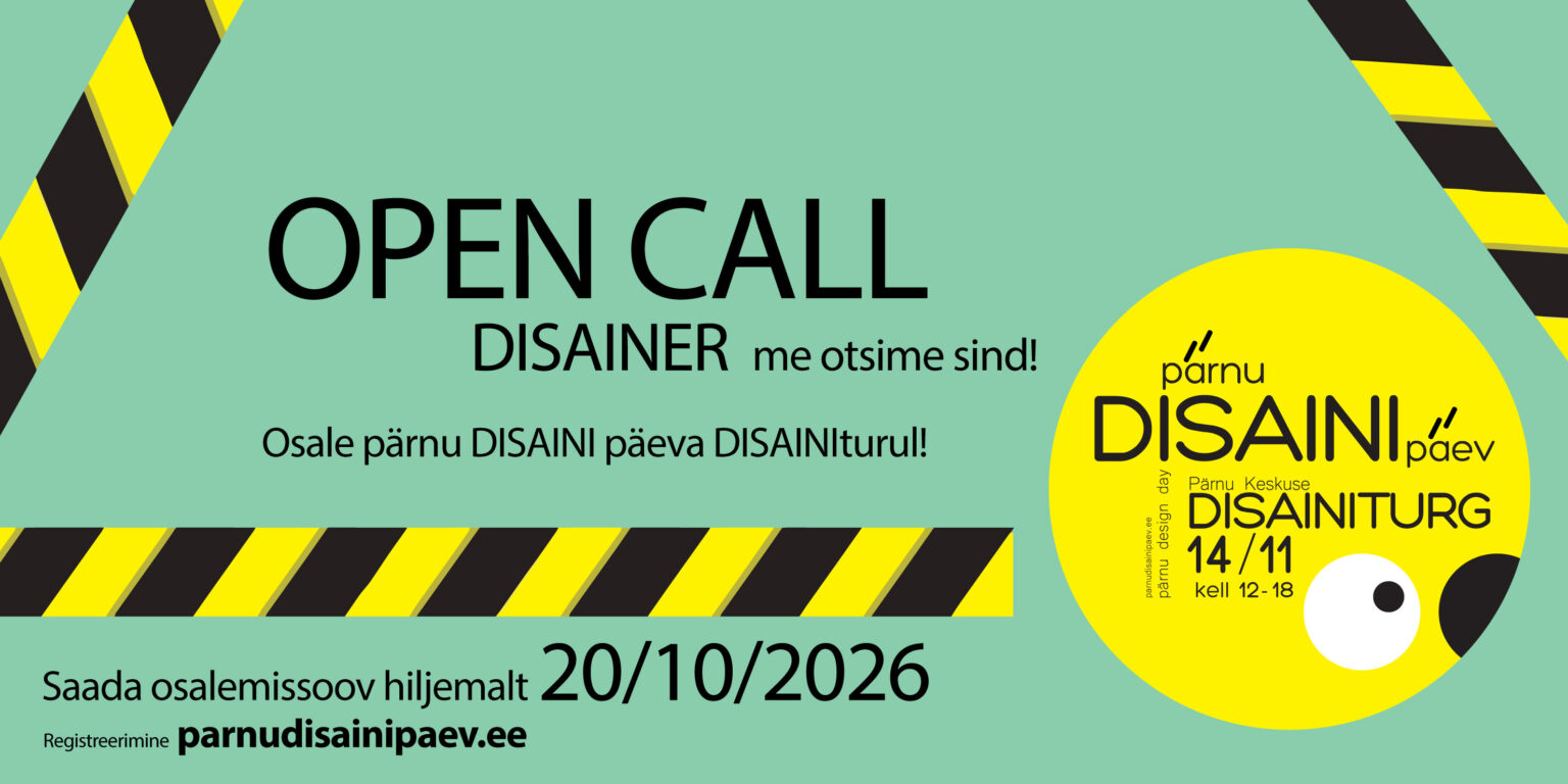 pärnu DISAINI päeva DISAINIturg Pärnu Keskuses 14.novemberil 2026